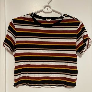 Garage Striped Crop Top